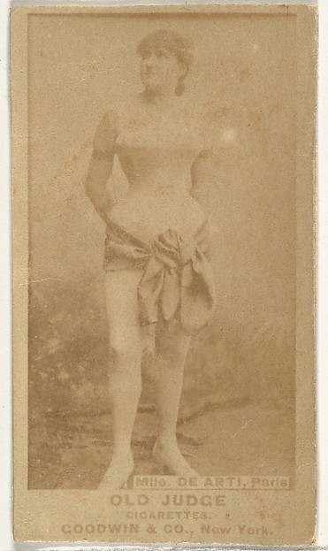 Goodwin & Company, Mlle. De Arti, Paris, from the Actors and Actresses series (N171) for Old Judge Cigarettes