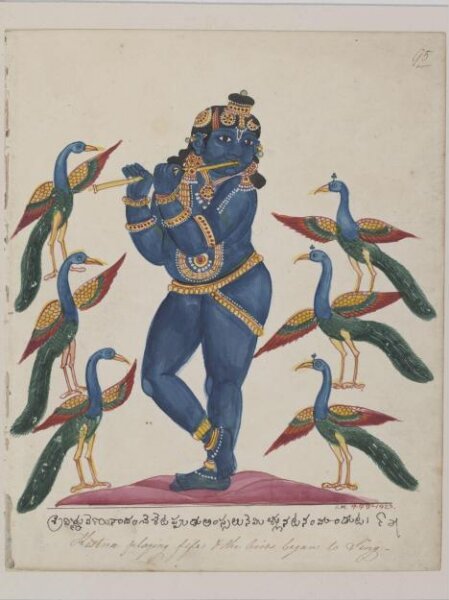 Unknown, Krishna playing the flute