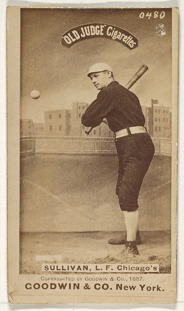 Goodwin & Company, Sullivan, Left Field, Chicago, from the Old Judge series (N172) for Old Judge Cigarettes