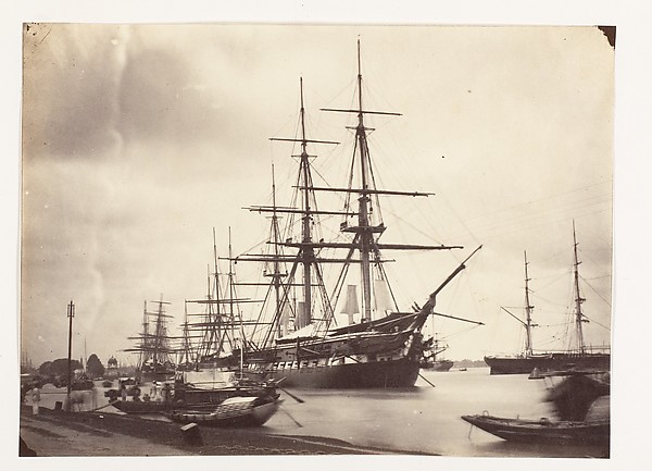 Unknown, [H.M.S. Shannon off Calcutta]