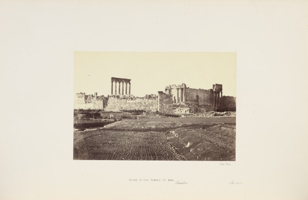 Francis Frith, Ruins of the Temple of Baal. Baalbec
