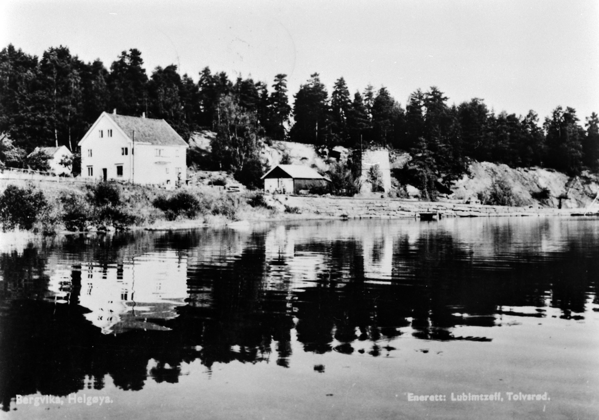 Anno Domkirkeodden, Stefferud, Bergevika, Helgøya, brygge, landhandel, kalkovn.
