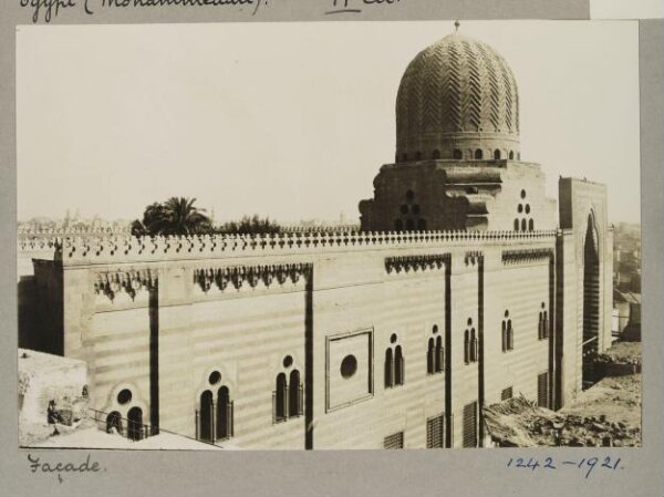 K.A.C. Creswell, Façade and dome of the funerary mosque of Mamluk Sultan al-Mu'ayyad Shaykh, Cairo