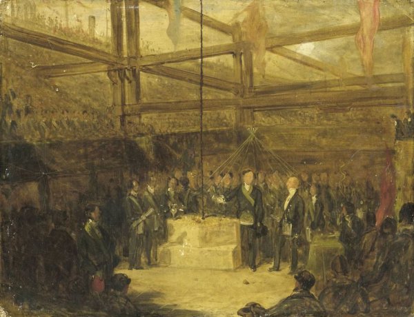 anonymous, Plechtigheid van Schotse vrijmetselaars