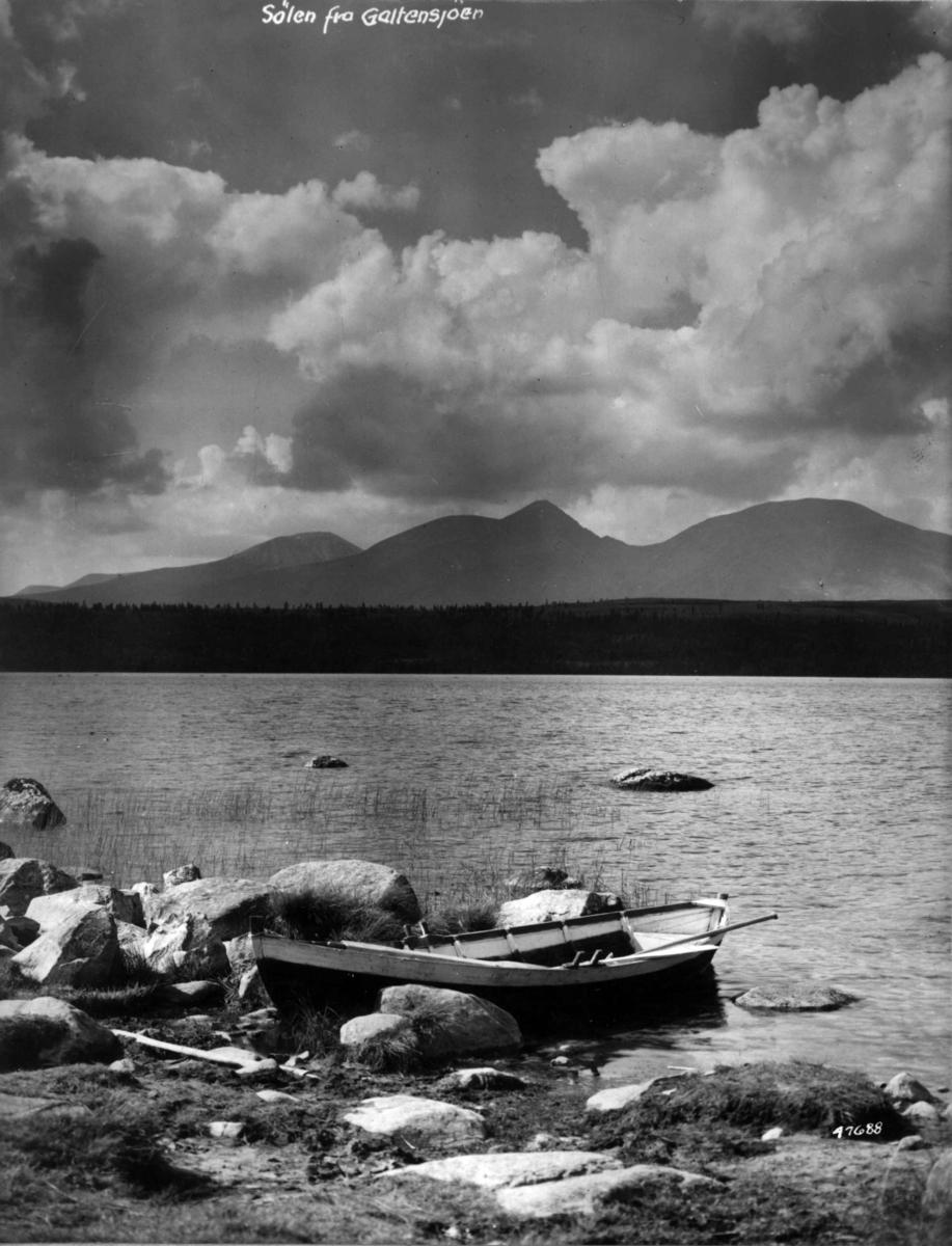Anders Beer Wilse, Galtensjoen, Solen, Samferdsel, Båt, Landskap