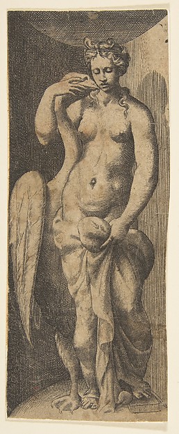 Giulio Bonasone, Leda and the swan