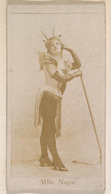 Kinney Brothers Tobacco Company, Mlle. Naya, from the Actresses series (N245) issued by Kinney Brothers to promote Sweet Caporal Cigarettes