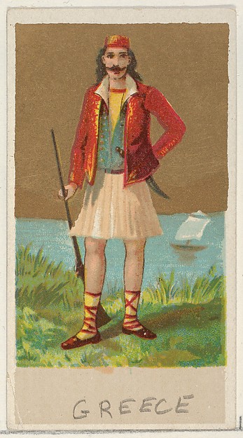 Allen & Ginter, Greece, from the Natives in Costume series (N16), Teofani Issue, for Allen & Ginter Cigarettes Brands