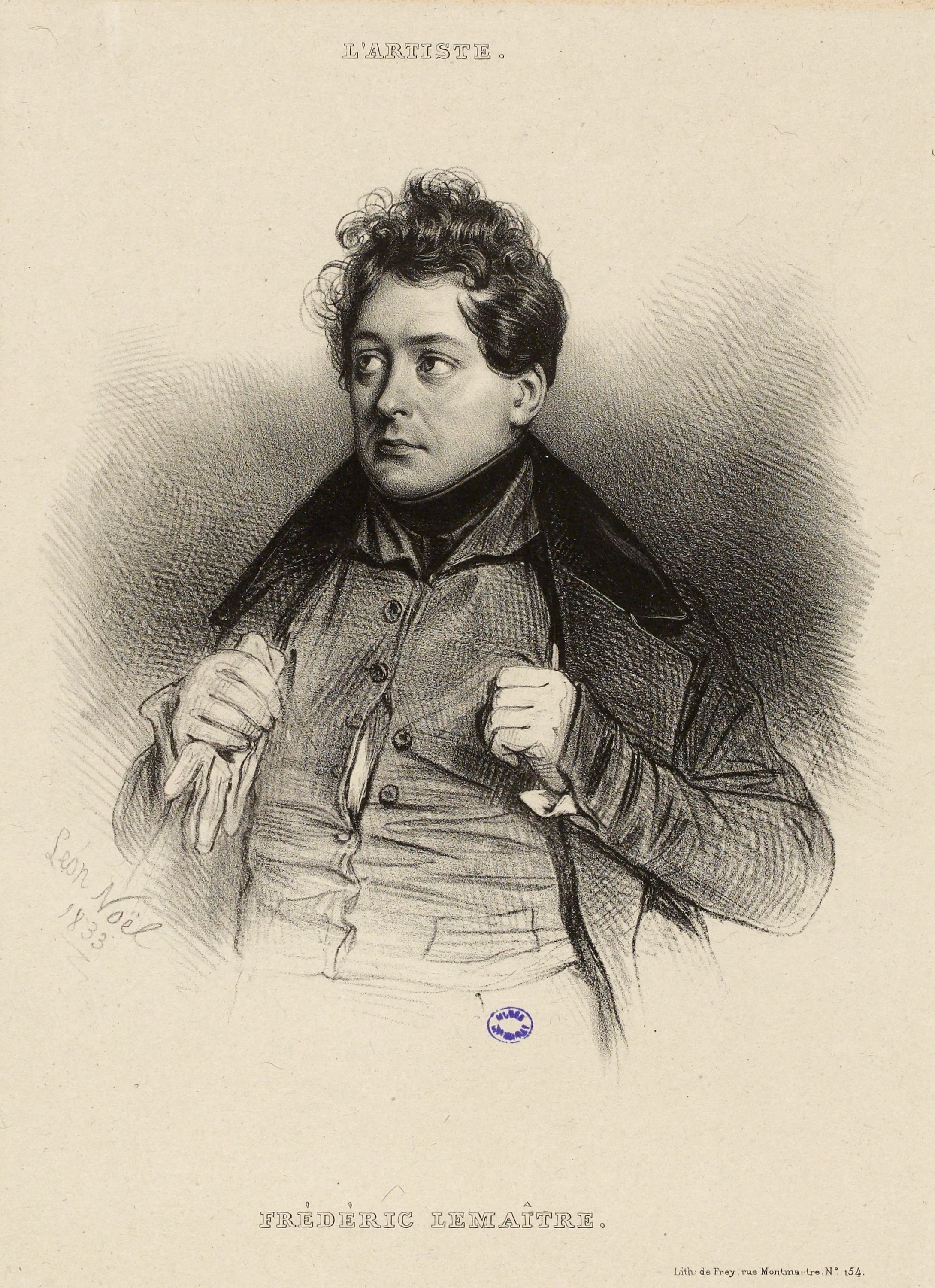Alphonse Léon Noel, Portrait de Frédéric Lemaître.