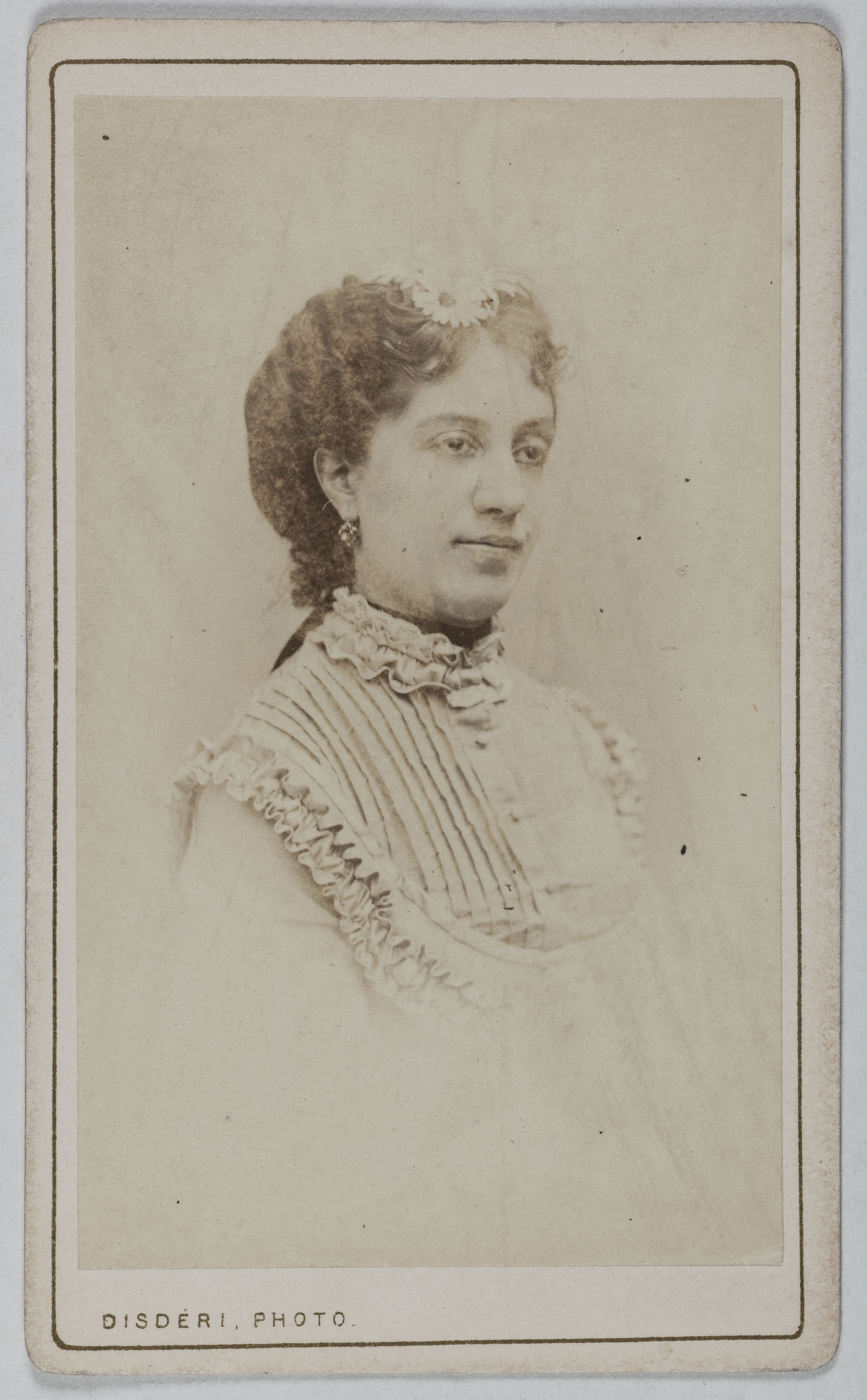 André-Adolphe-Eugène Disdéri, Portrait de Léontine Fromentin (L. Devaux), (1840-1887), (actrice)