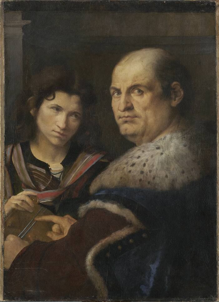 Giorgione, Portrait of Giovanni Borgherini and Trifone Gabriele