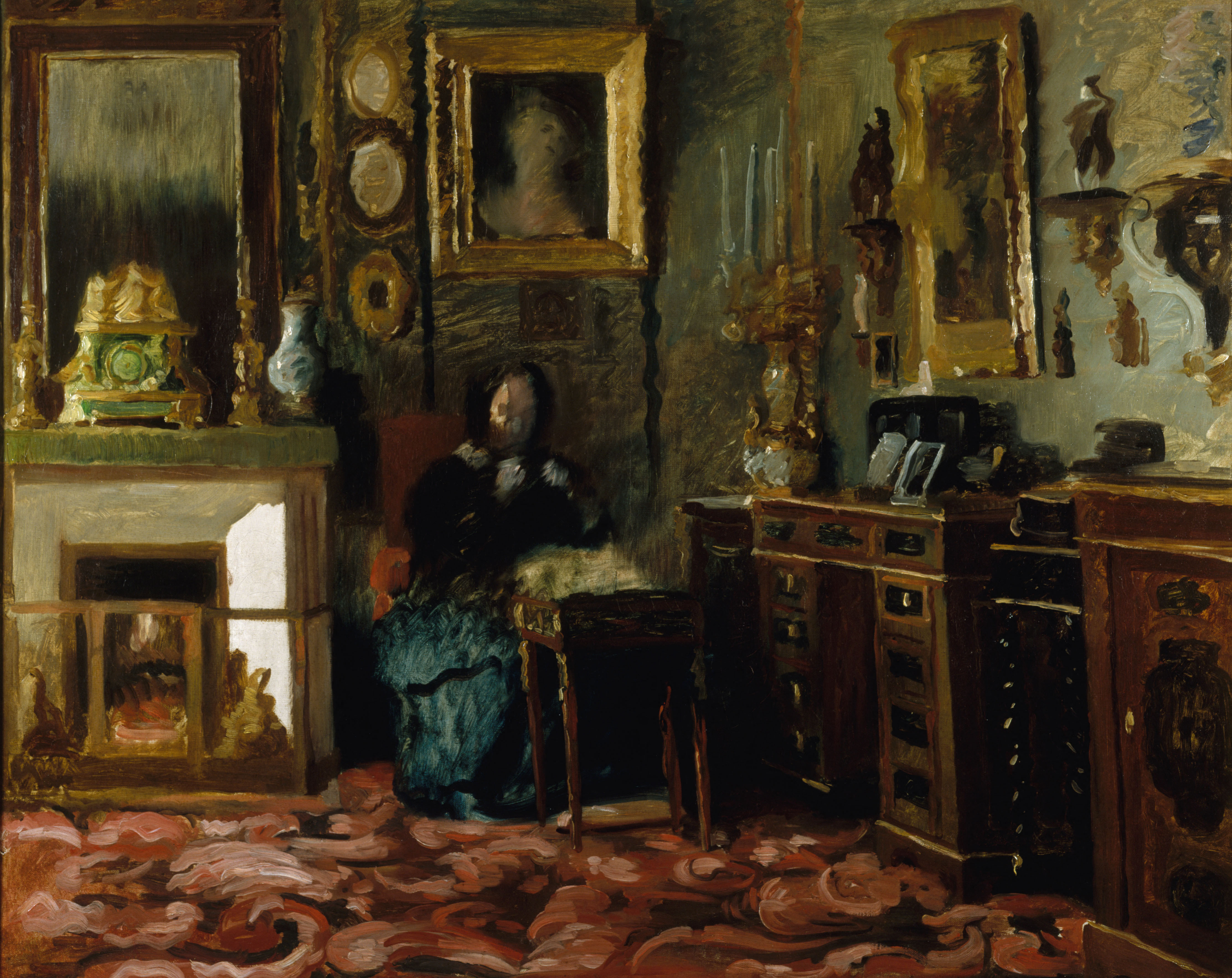 Jean-François Gigoux, Le salon de Madame de Balzac, rue Fortunée