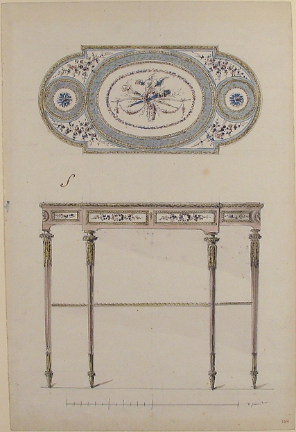 Anonymous, French, 18th century, Design for a Center Table