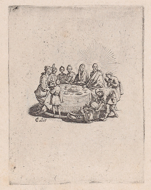Jacques Callot, La Cêne (The Last Supper), from "Les Quatre Banquets" (The Four Feasts)