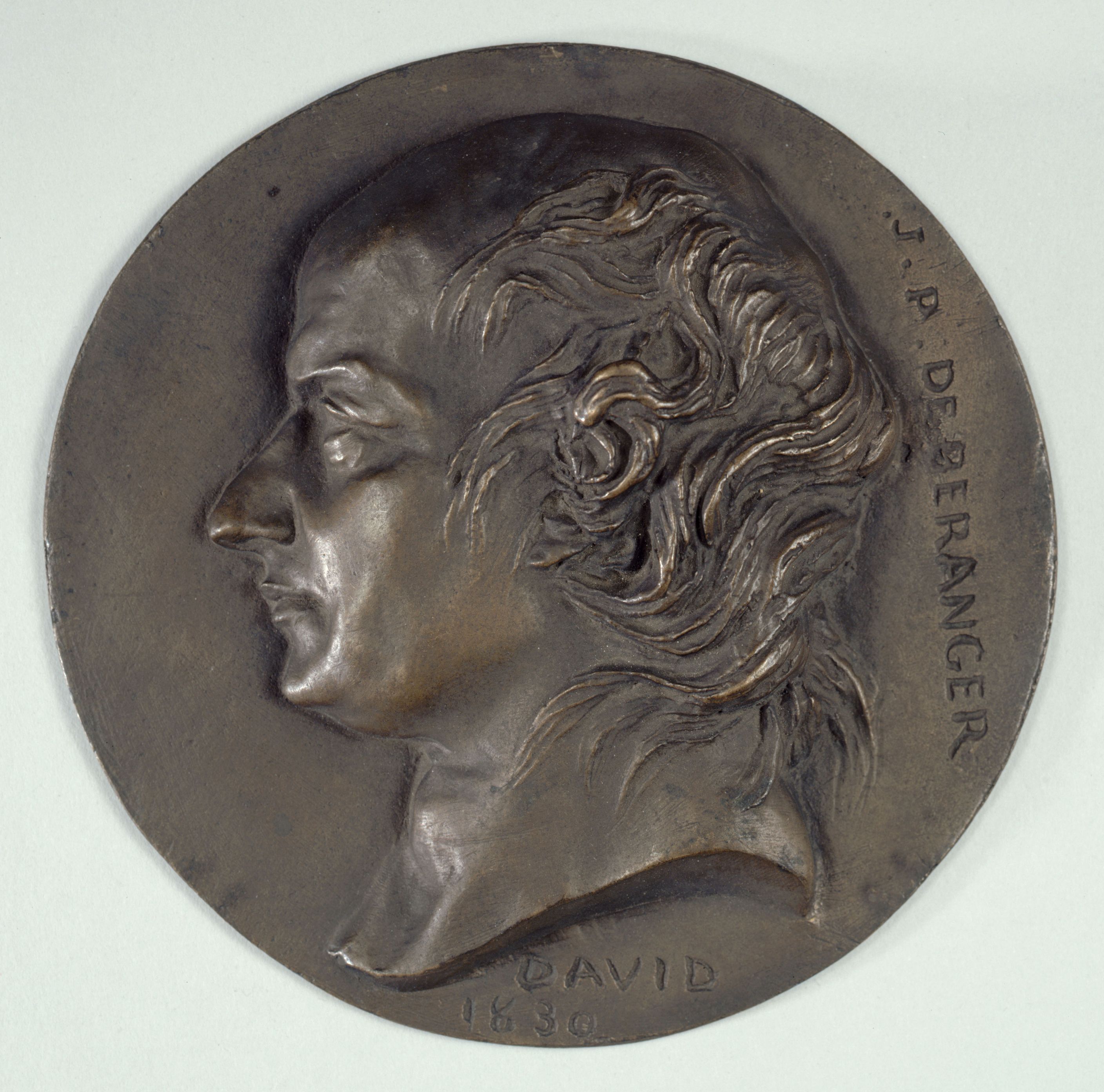 David d'Angers, Portrait de Pierre-Jean de Béranger (1780-1857), chansonnier