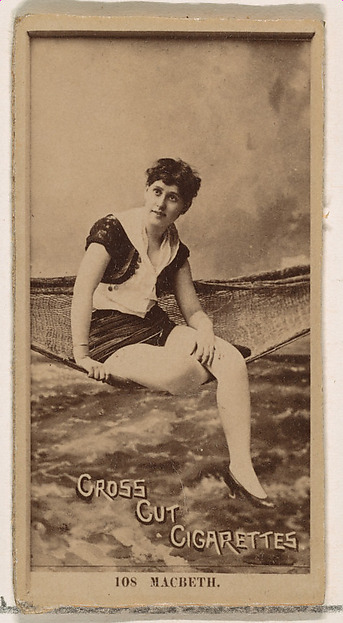 W. Duke, Sons & Co., Card Number 108, Macbeth, from the Actors and Actresses series (N145-2) issued by Duke Sons & Co. to promote Cross Cut Cigarettes