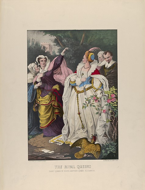 Currier & Ives, The Rival Queens – Mary Queen of Scots Defying Queen Elizabeth