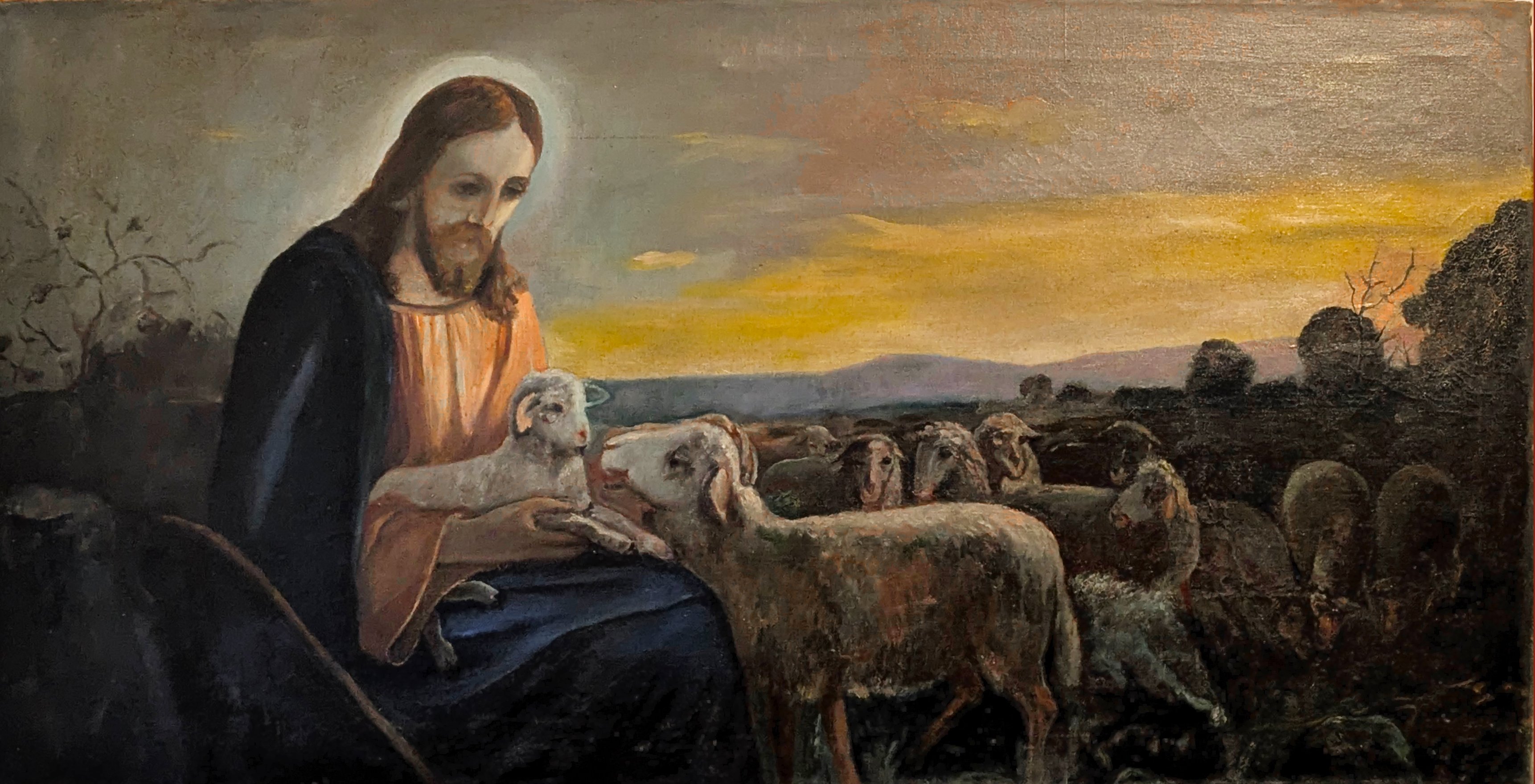 Josef August Untersberger, Schlafzimmerbild Der Gute Hirte