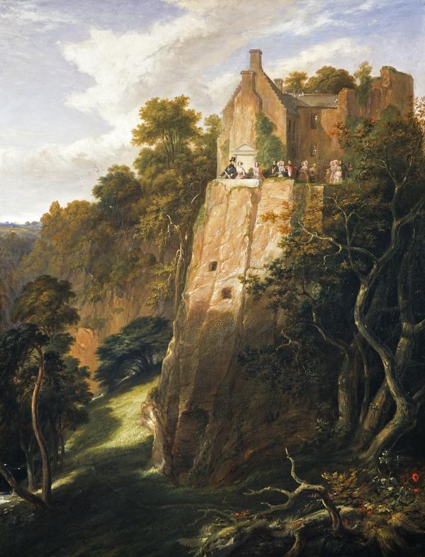 William Allan, The visit of Queen Victoria and Prince Albert to Hawthornden, 14 September 1842