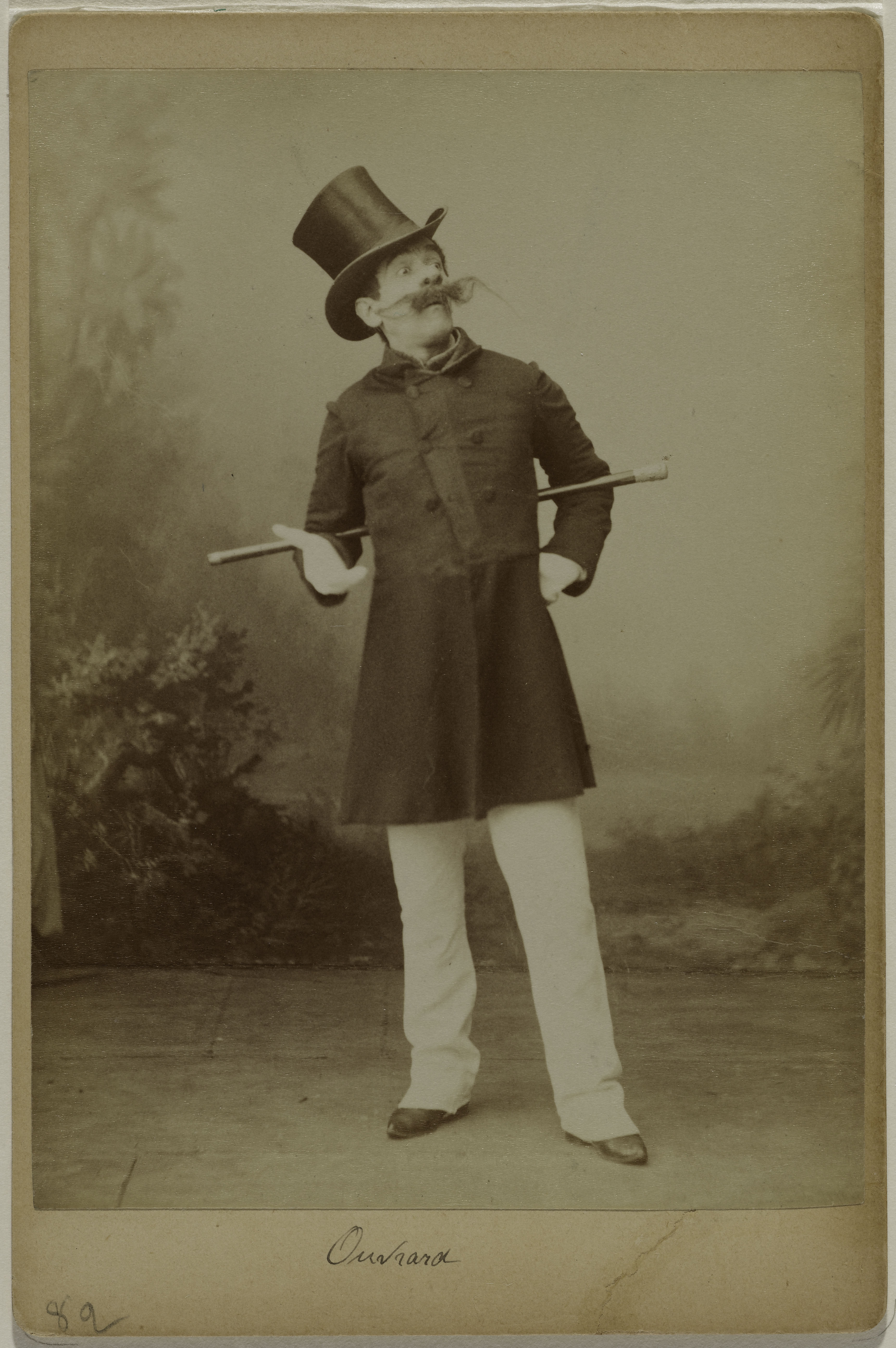 Anonyme, Portrait du comédien Ouvrard