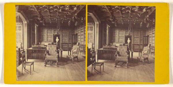 George Washington Wilson, Abbotsford - The Library.