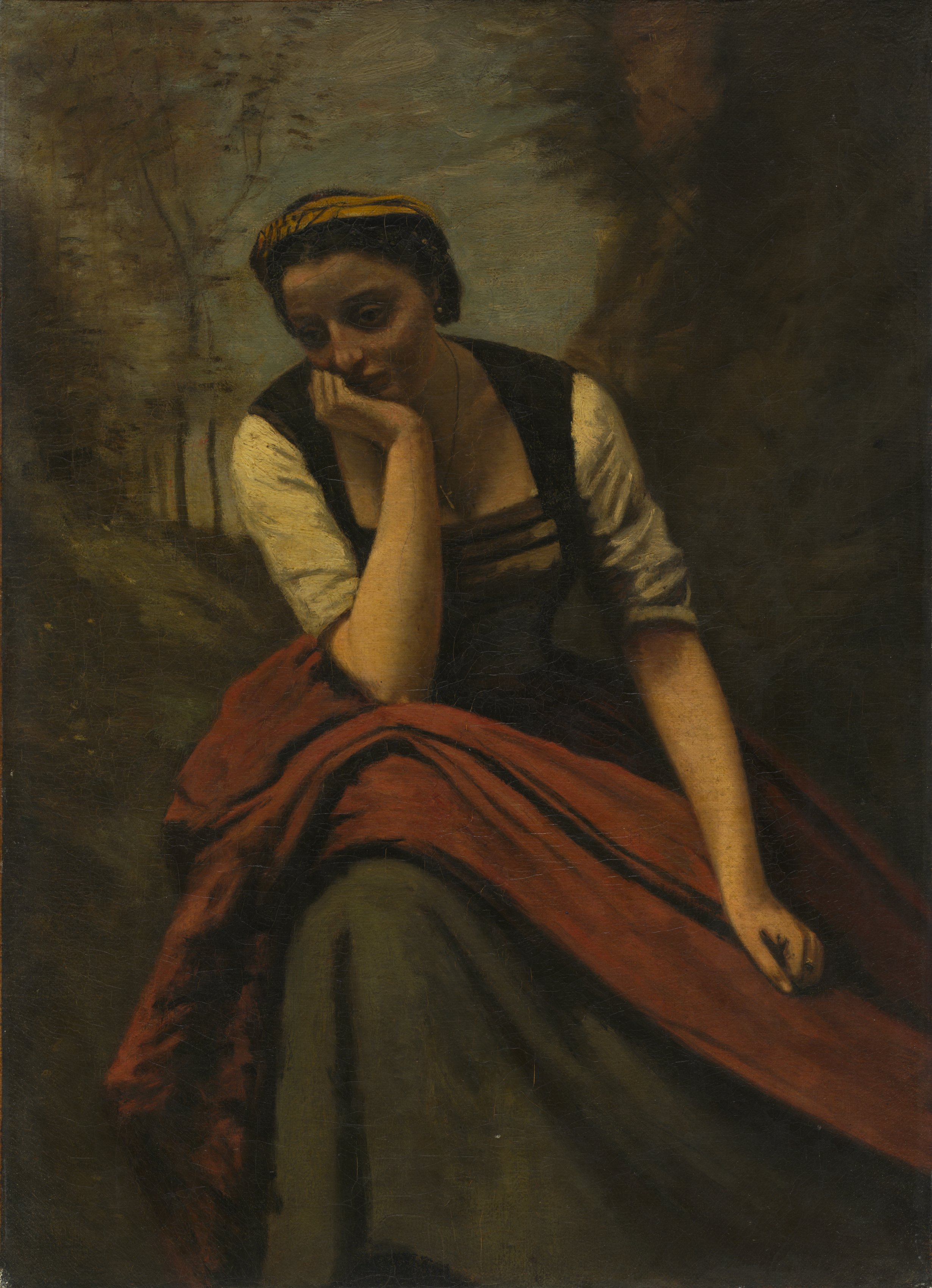 Jean Baptiste Camille Corot, Woman Meditating