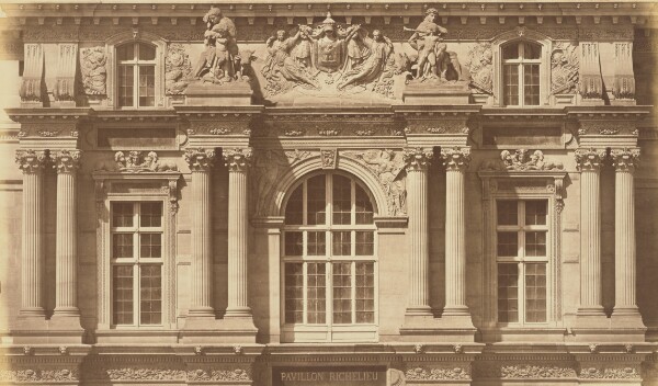 Édouard Baldus, [The First Floor of the Pavillon Richelieu, Louvre, Paris]