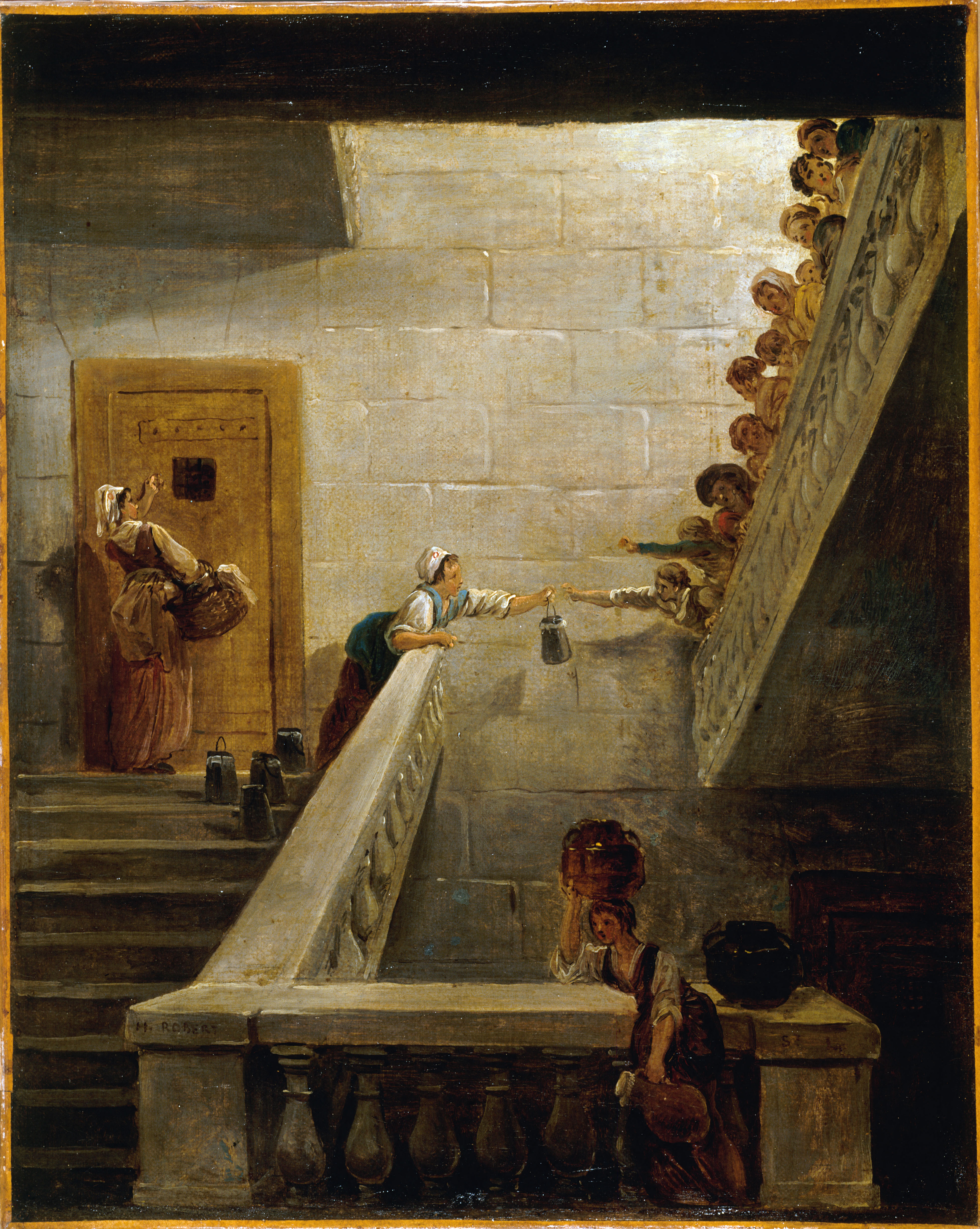 Hubert Robert, Le Ravitaillement des prisonniers à la prison de Saint-Lazare