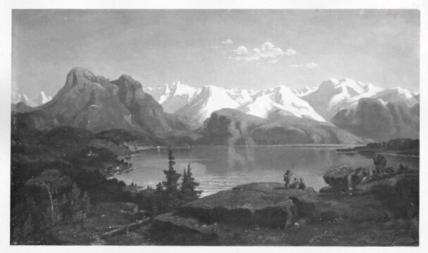Alexandre Calame, Lake with mountains in the background