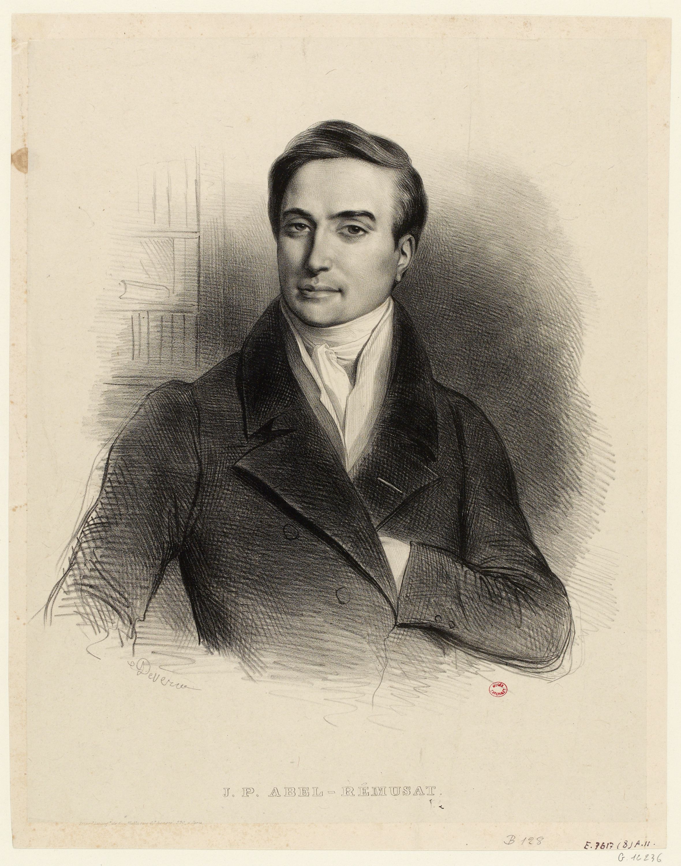 Achille Devéria, Portrait de Jean-Pierre Abel-Rémusat (1788-1832), orientaliste