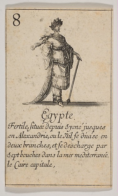 Stefano della Bella, Egypte, from "Jeu de la Géographie"
