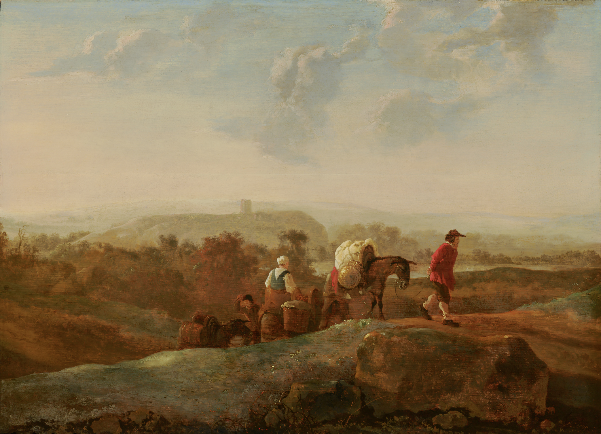 Aelbert Cuyp, Trekkend landvolk in een zuidelijk landschap