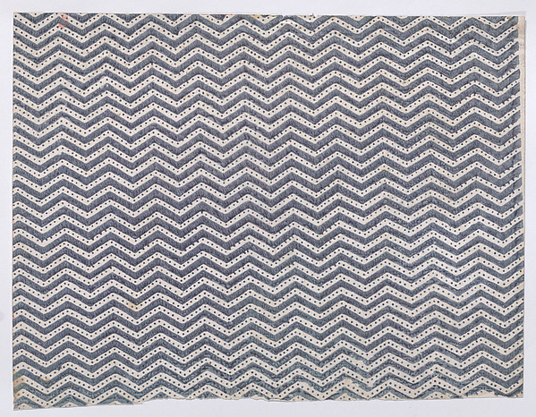 Anonymous, Sheet with overall curved abstract pattern