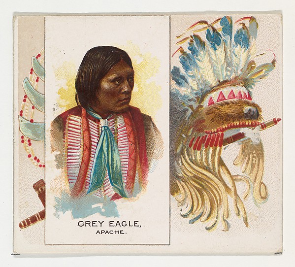 Allen & Ginter, Grey Eagle, Apache, from the American Indian Chiefs series (N36) for Allen & Ginter Cigarettes