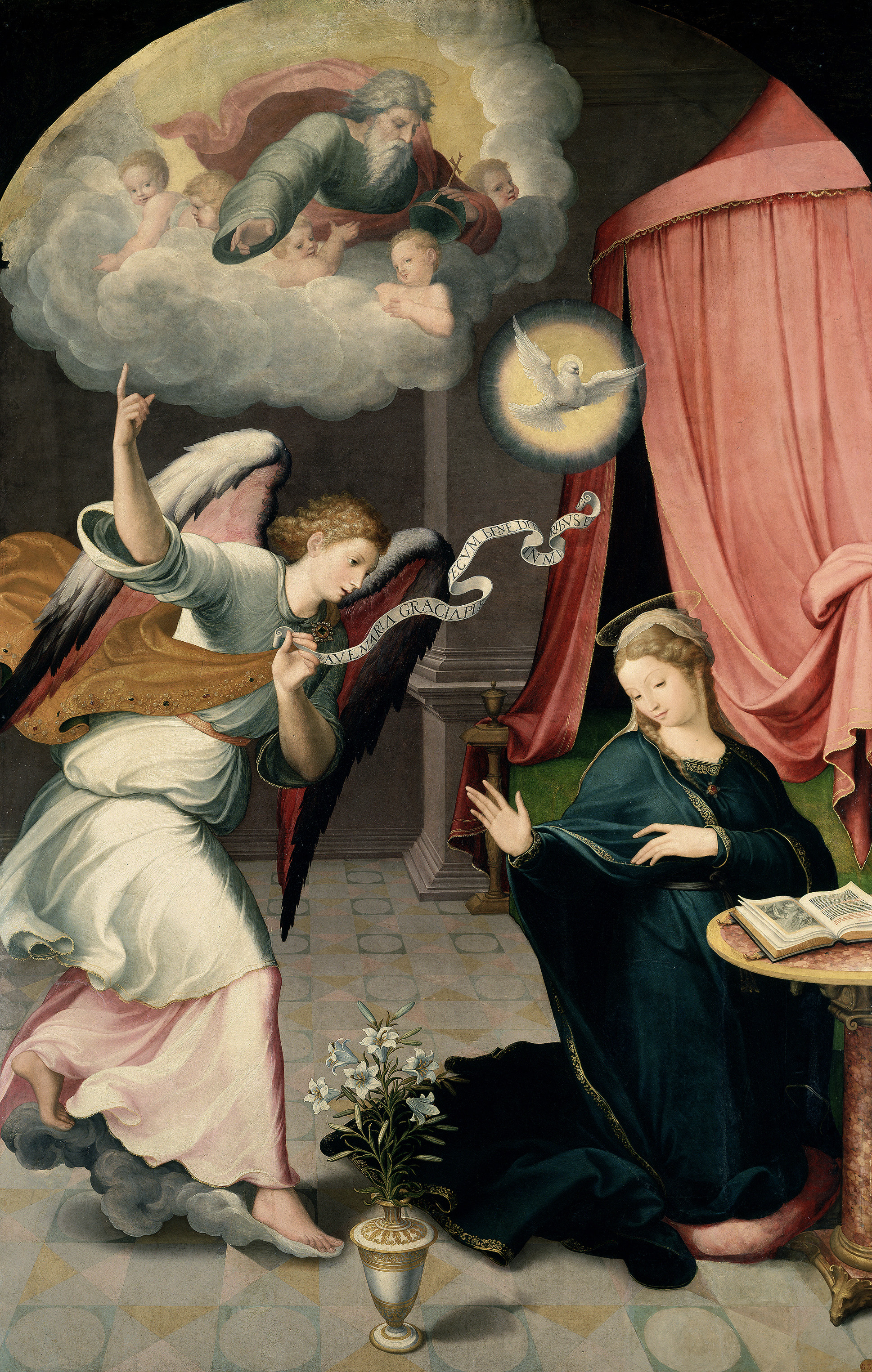 Juan Correa de Vivar, Altarpiece of the Annunciation