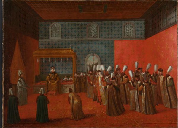 Jean Baptiste Vanmour, Ambassadeur Cornelis Calkoen op audiëntie bij sultan Ahmed III