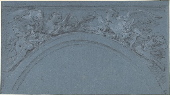 François Boucher, Two spandrels with winged figures