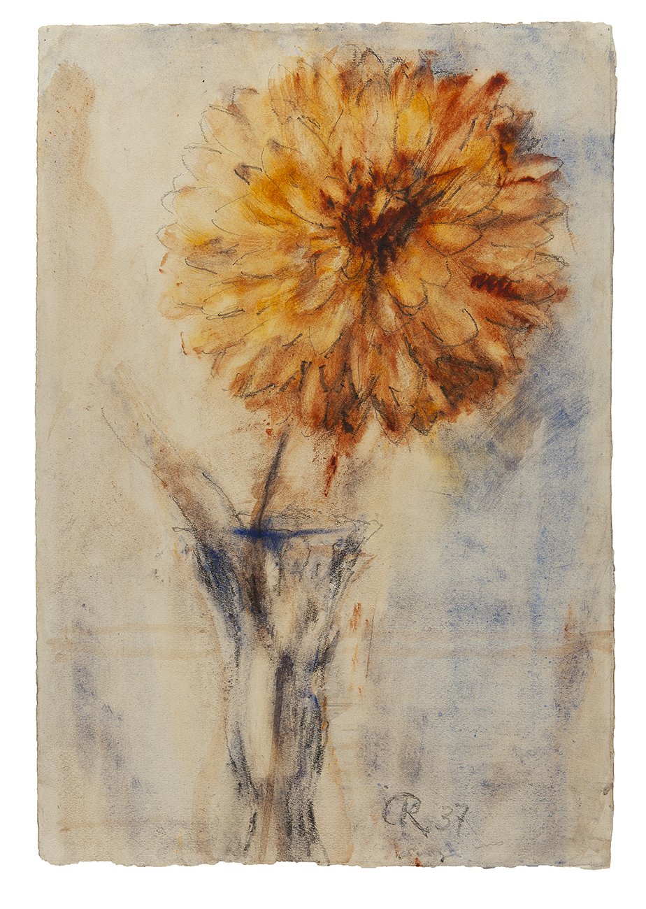 Christian Rohlfs, Gelbe Dahlie
