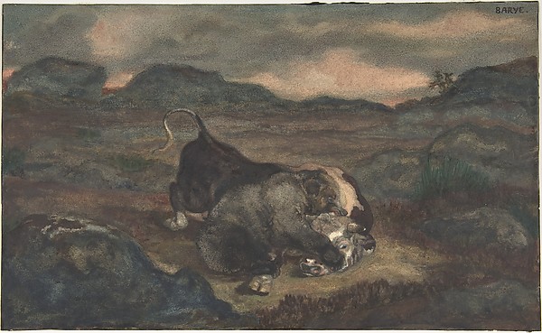 Antoine-Louis Barye, Bear Killing Bull