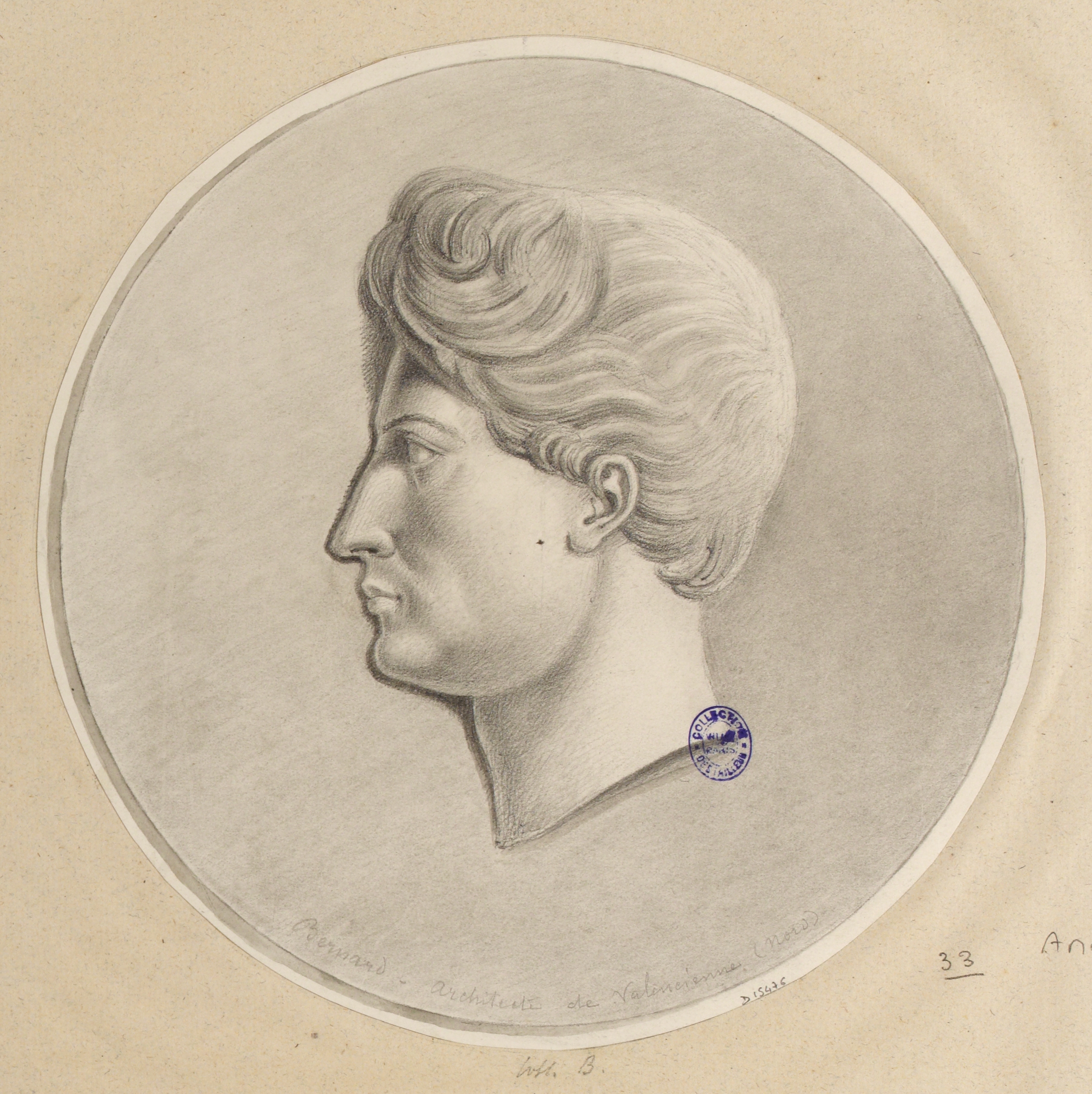 Anonyme, Portrait de Bernard, architecte de Valenciennes