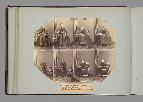 André-Adolphe-Eugène Disdéri, Elise Parent; Laura Fonta; Le jeune [illegible]