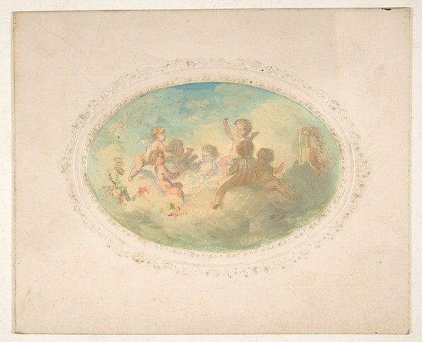 Jules-Edmond-Charles Lachaise, Winged putti at a banquet