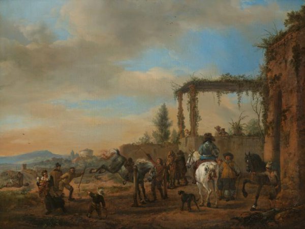 Philips Wouwerman, De rijschool