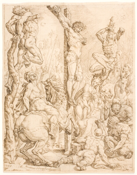 Maarten van Heemskerck, Kristus og røverne på korset