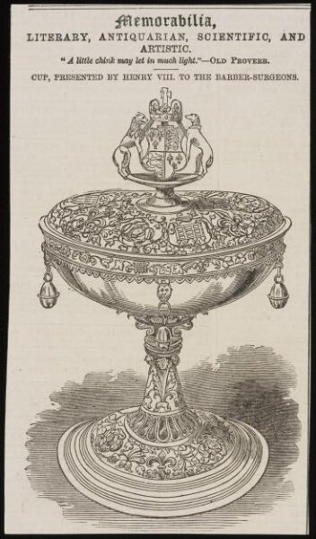 Unknown, Cup, presented by Henry VIII to the Barber-Surgeons