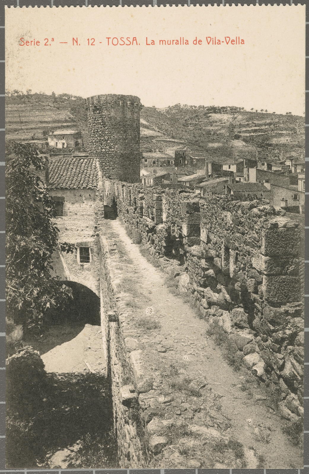 Josep Thomas Bigas, Serie 2.ª - N.º 12 - TOSSA. La muralla de Vila-Vella