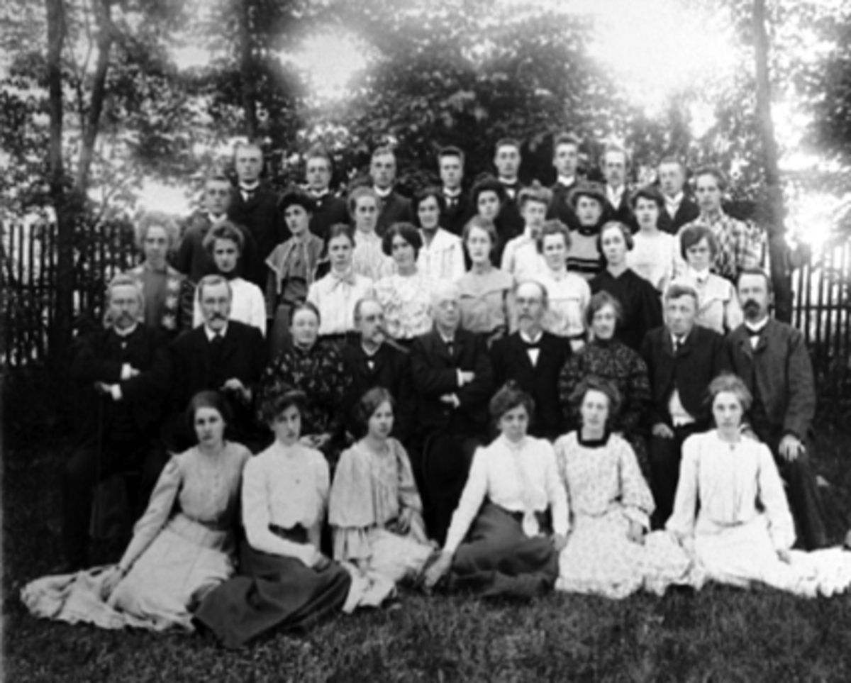 Anno Domkirkeodden, GRUPPE, LÆRERE, ELEVER, HAMAR LÆRERSKOLE, HAMAR LÆRERHØGSKOLE.