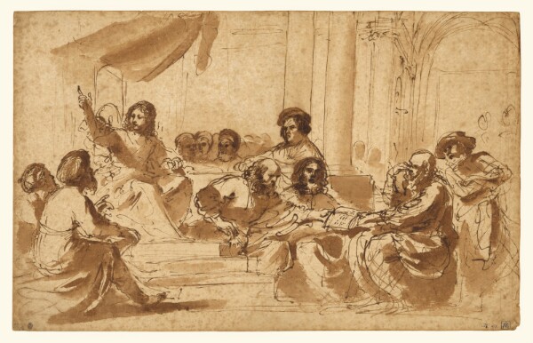 Guercino, Christ Preaching in the Temple