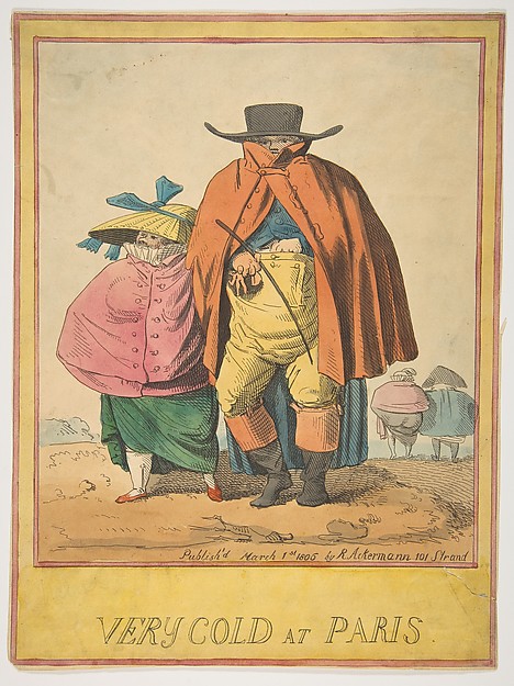 Anonymous, British, 19th century, Very Cold at Paris