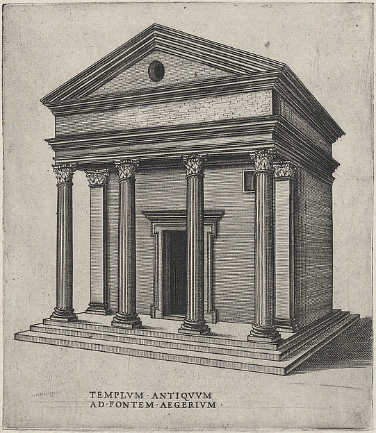 Anonymous, Italian, 16th century, Templum Antiquum Ad Fontem Aegerium (Sant'Urbano alla Caffarella, Rome)